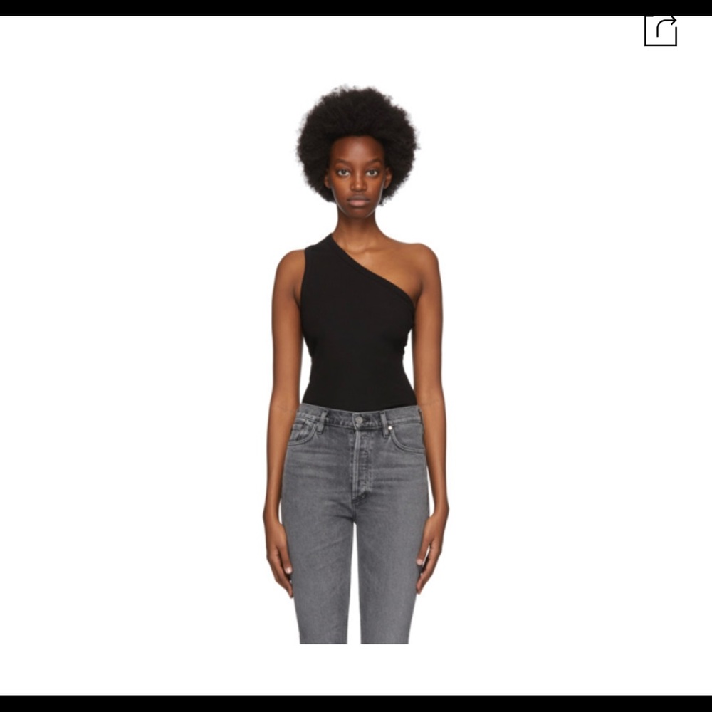 Goldsign NWT one shoulder ribbed tank